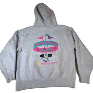 Disney Parks 20th Anniversary Vault Collection Mickey Pullover Hoodie 1991 WDW